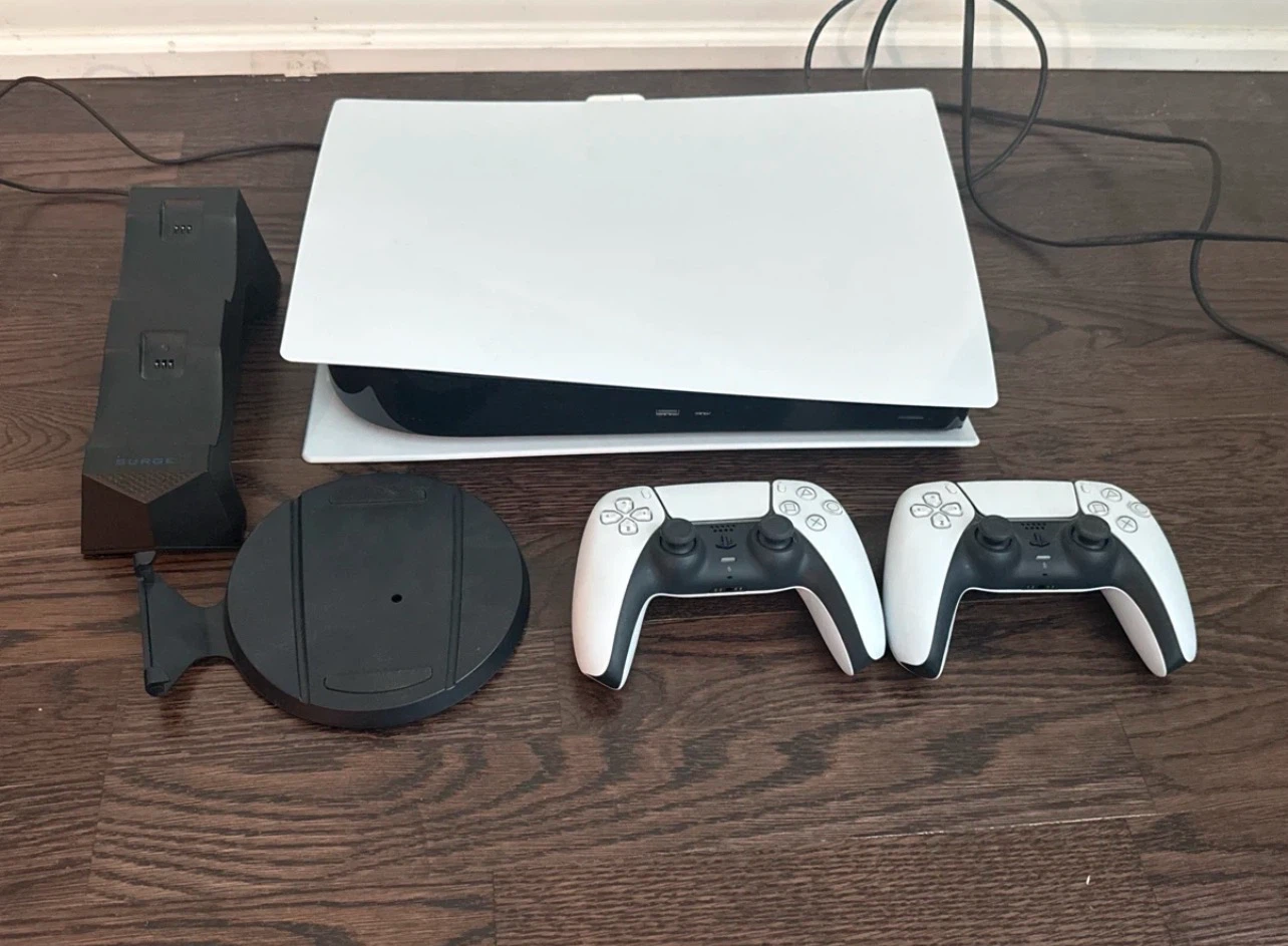 PlayStation 5 Console with Two Controllers and Surge Charger