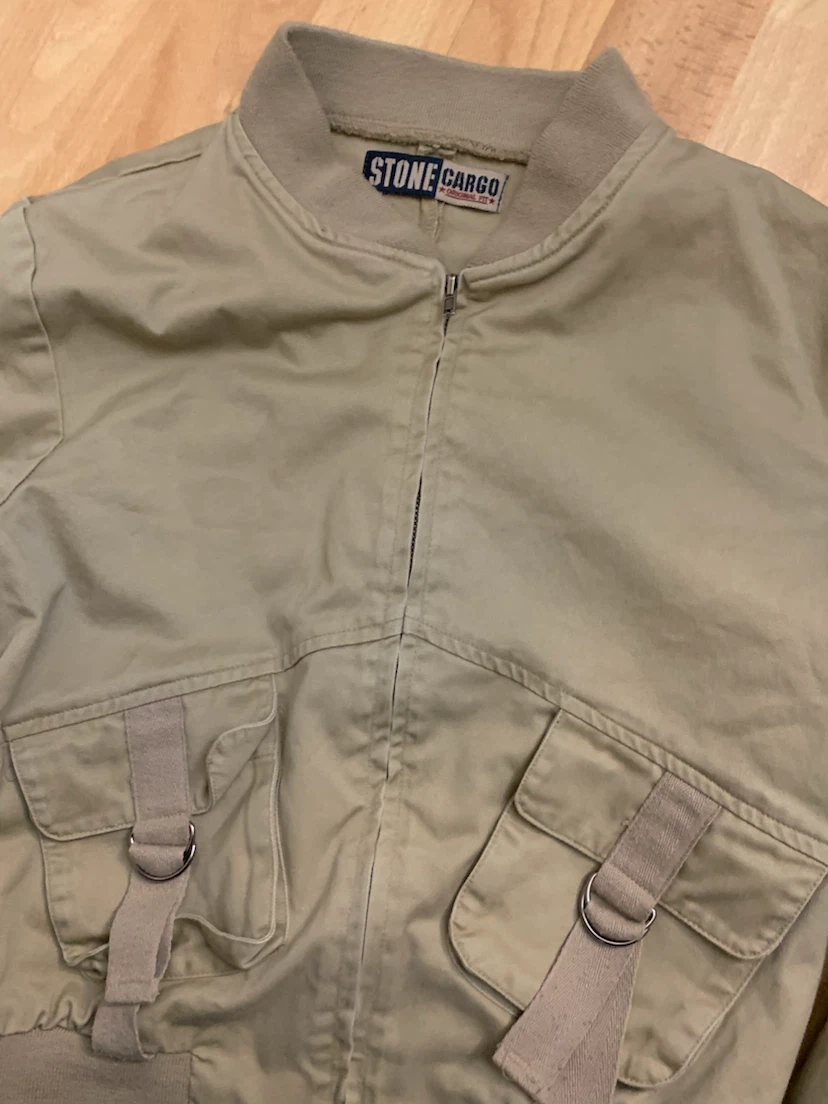 Y2k cropped vintage Stone Cargo jacket - photo 2
