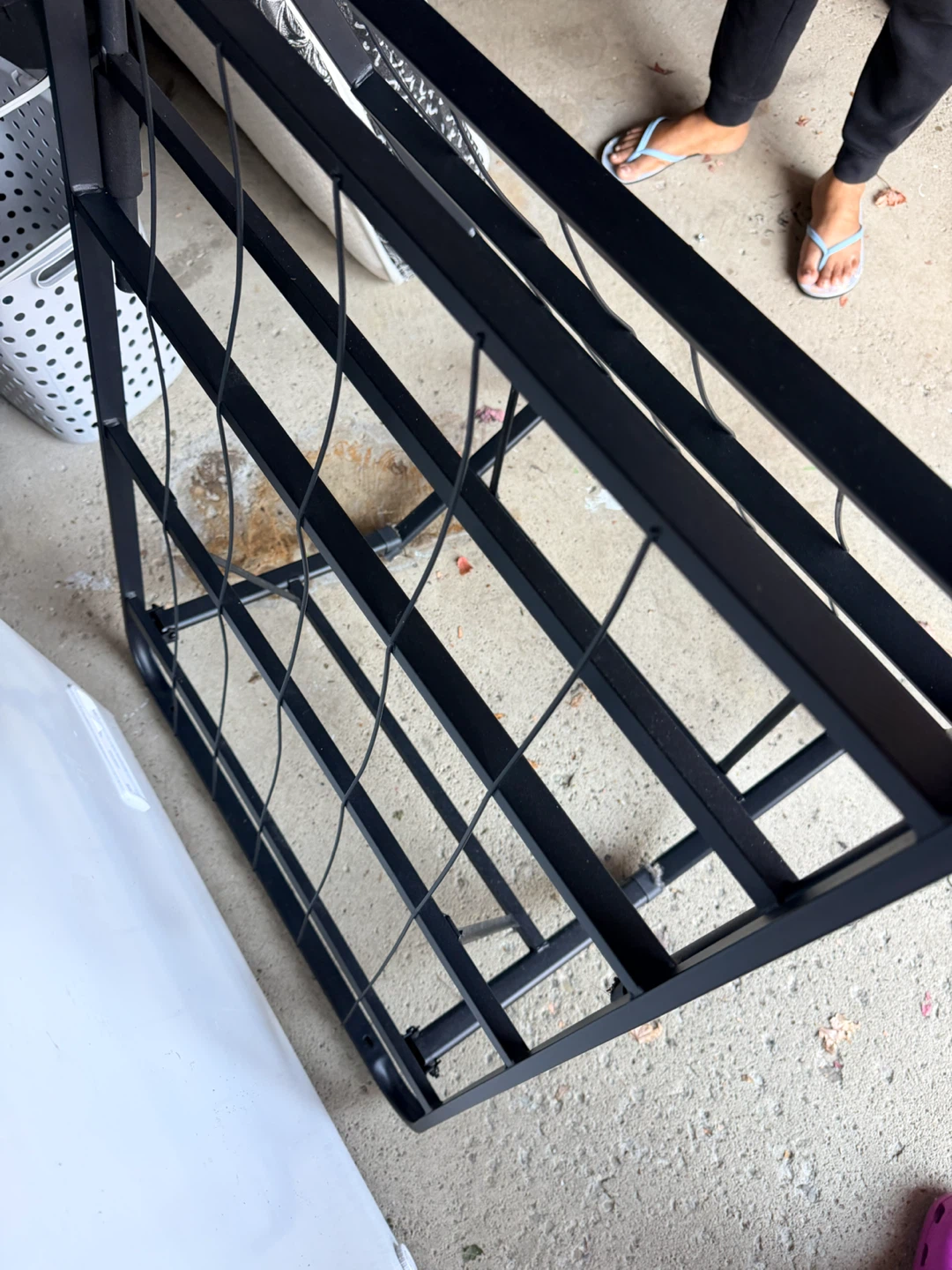 Black Metal Foldable Bed Frame - photo 3