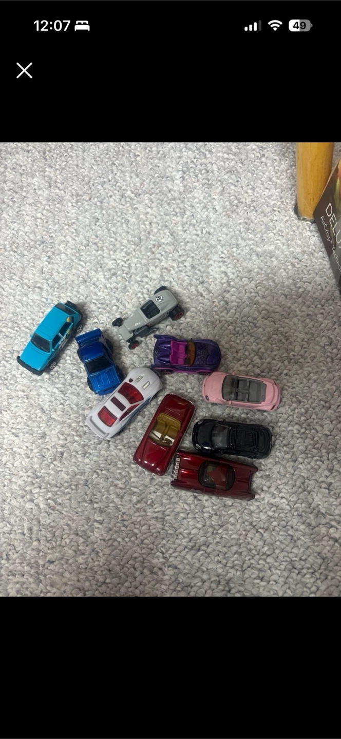 Set of 8 Hot Wheels Die-cast Toy Cars
