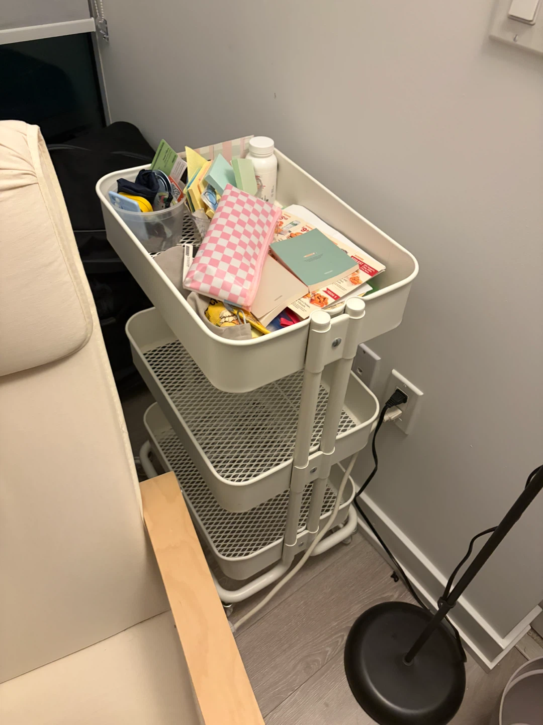 IKEA Raskog 3-Tier Utility Cart - White