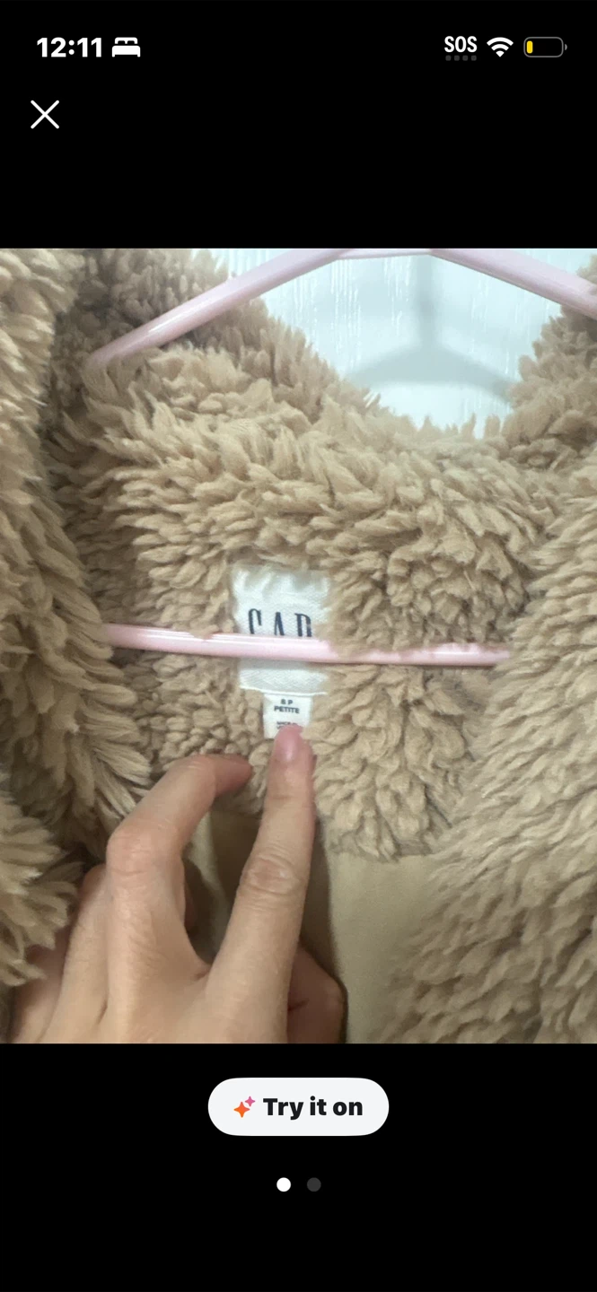 Gap Tan Faux Fur Teddy Coat