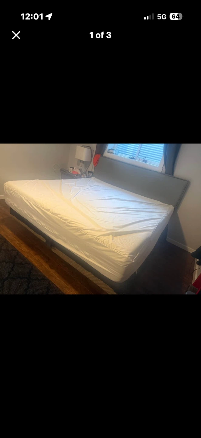 King Size Upholstered Bed Frame