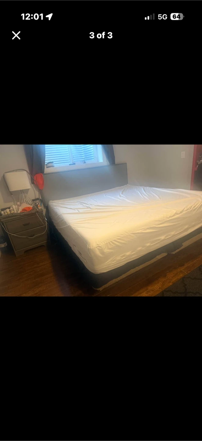 King Size Upholstered Bed Frame - photo 3