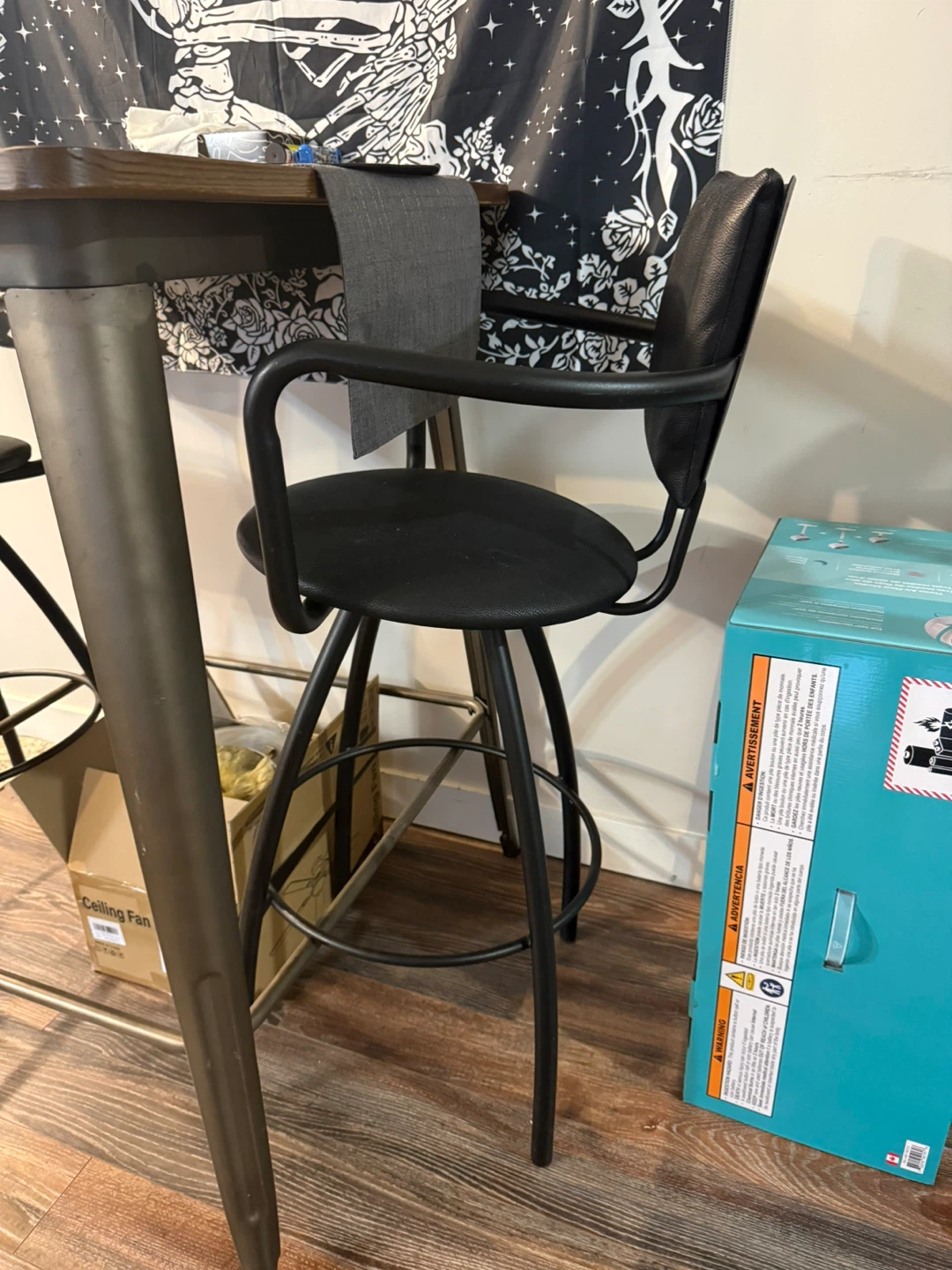 Pub Table and Two Swivel Bar Stools - photo 2