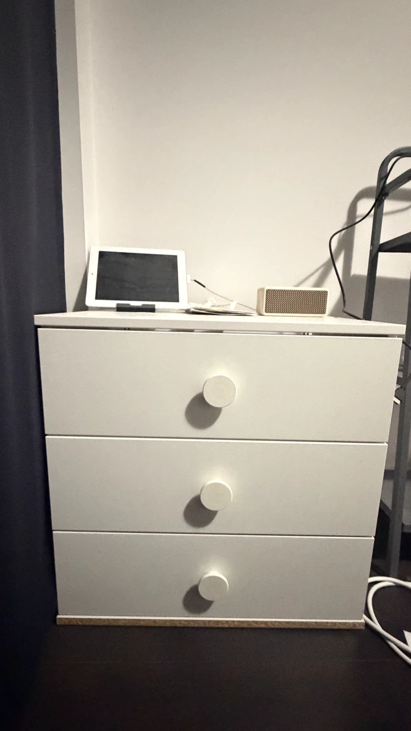 IKEA White 3-Drawer Chest