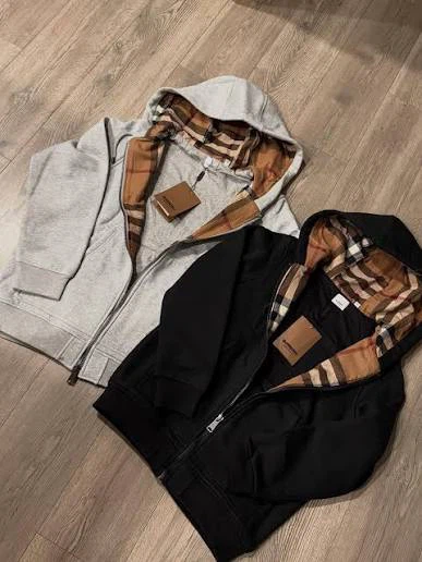 Burberry Zip-up (Gray and Black)