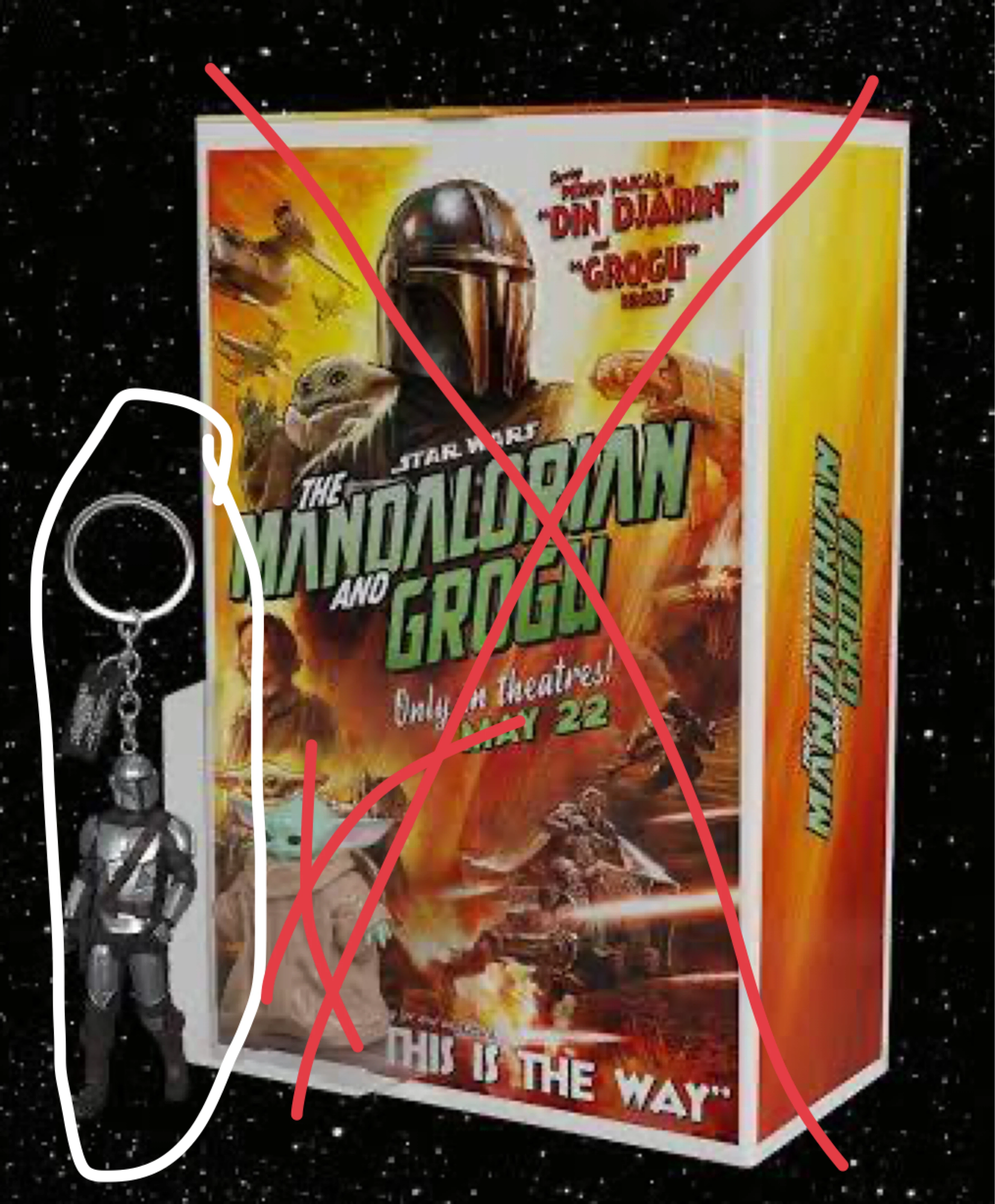 Star Wars The Mandalorian Keychain