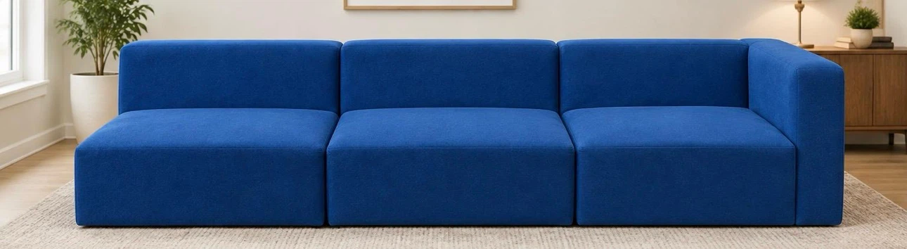 Blue Modular Sofa Sectional