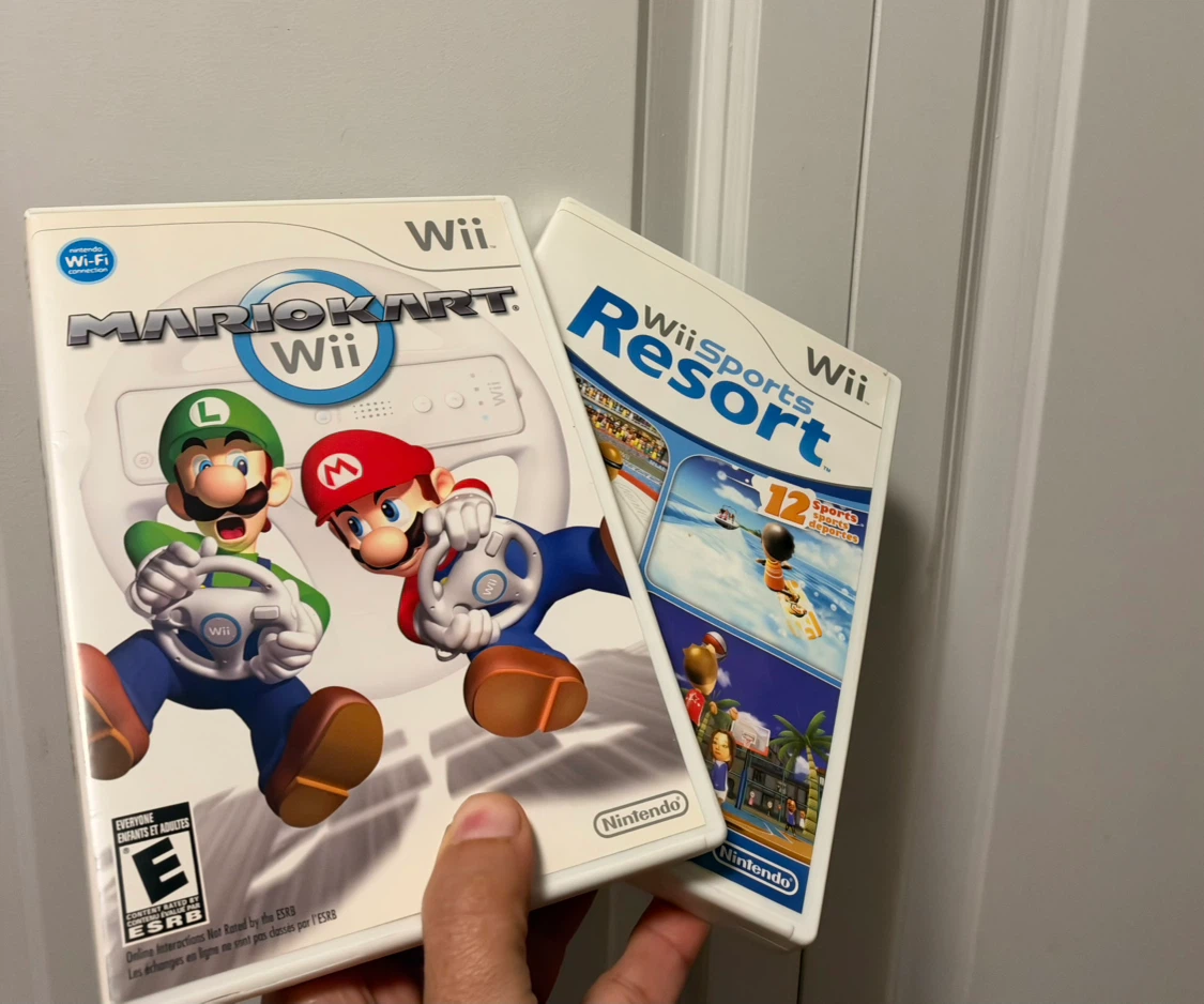 Mario Kart Wii and Wii Sports Resort Games