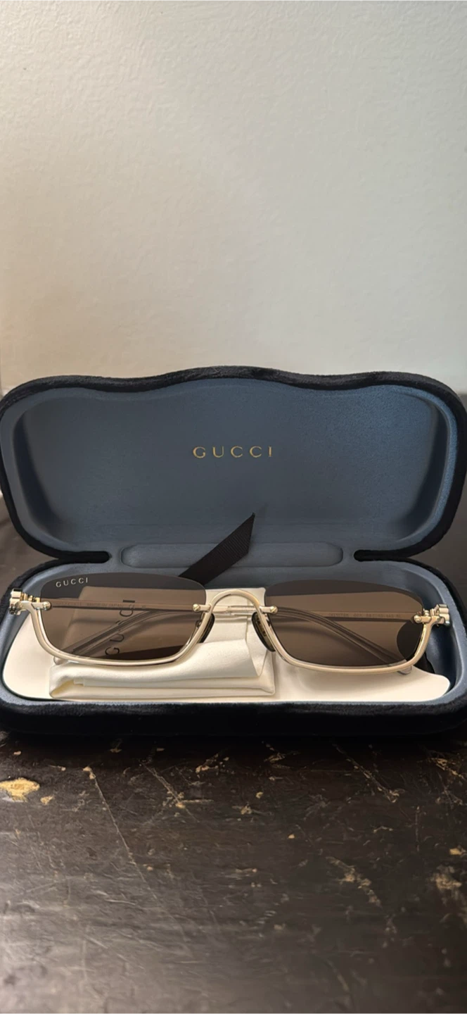 Brand new Gucci Rimless Rectangular Sunglasses