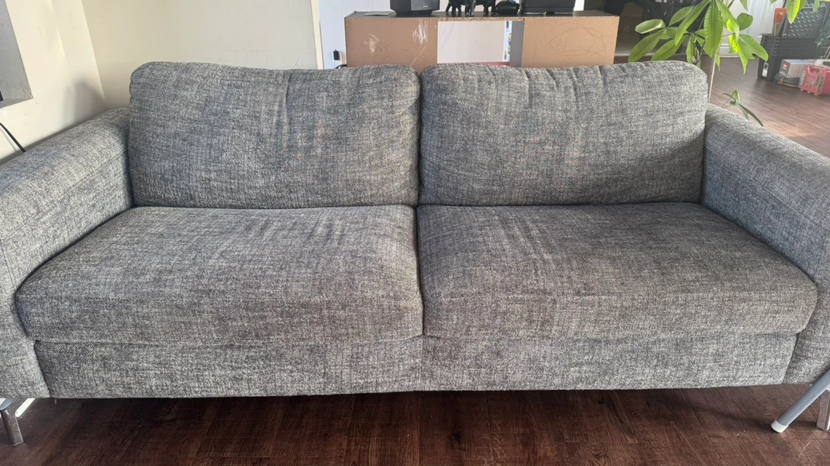 Grey Two-Seater Sofa