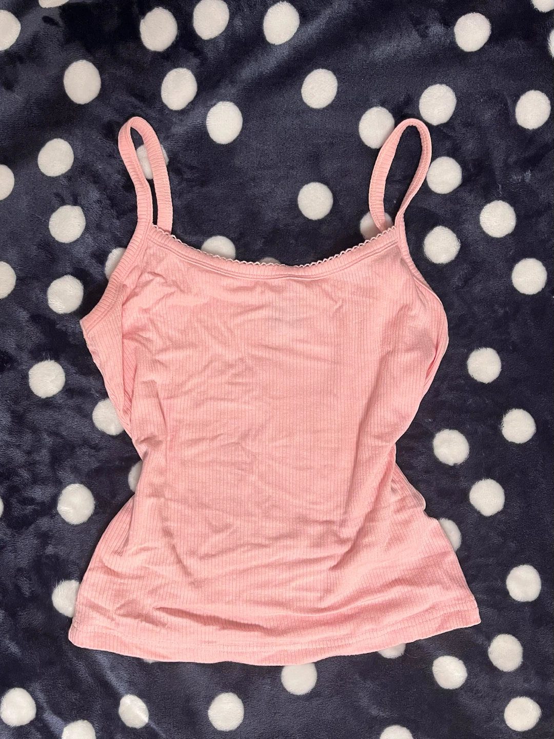 Pink Ribbed Tank Top