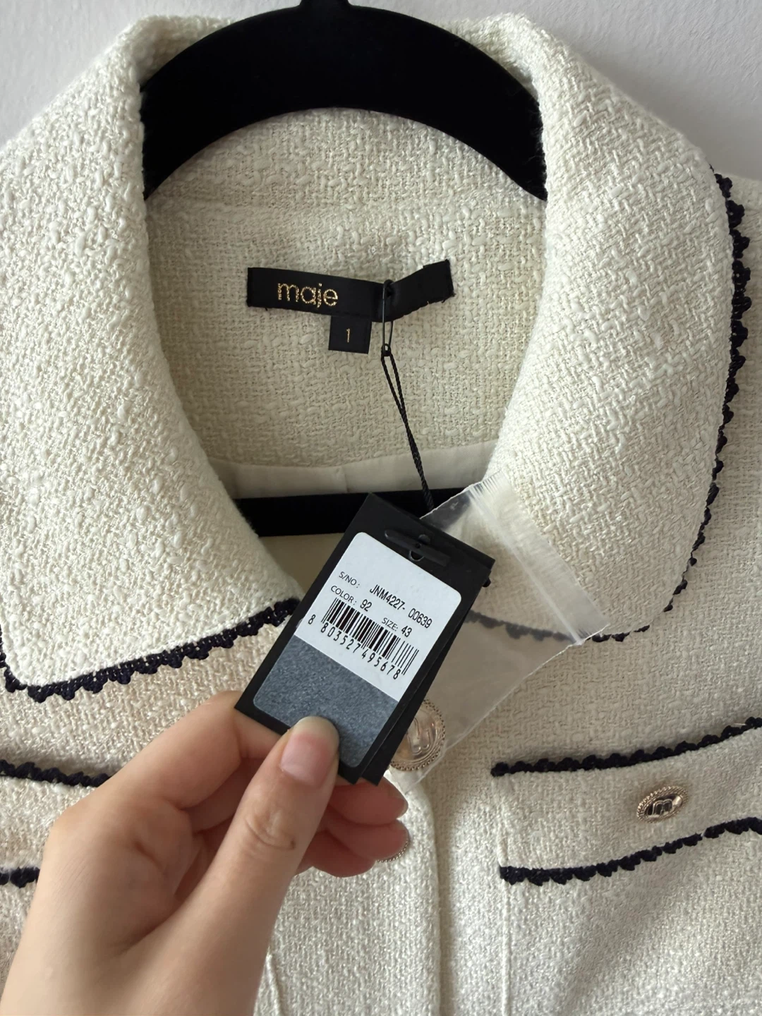 Maje White Tweed Dress - photo 3