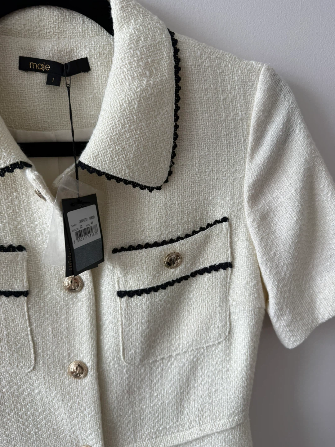 Maje White Tweed Dress - photo 4