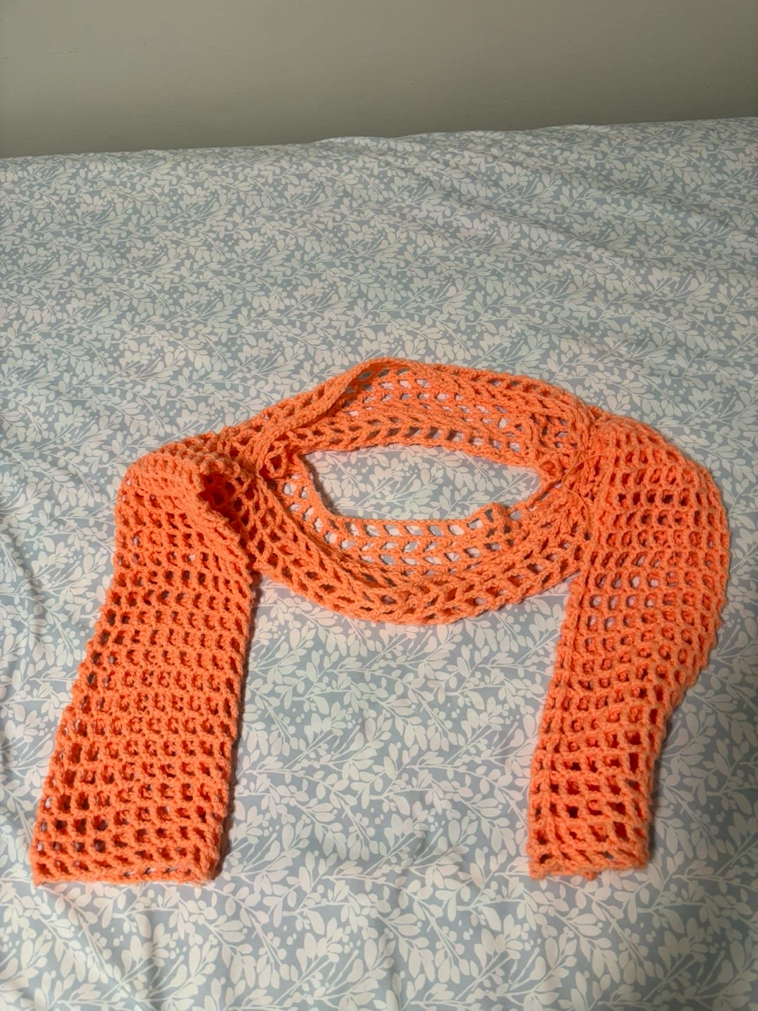 Orange Crochet Shrug - photo 2