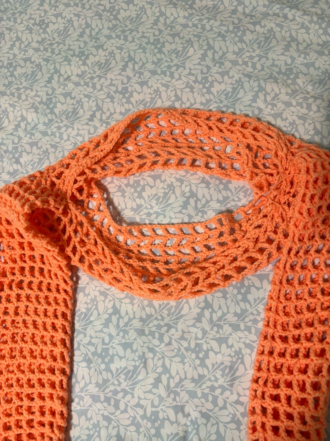 Orange Crochet Shrug - photo 3