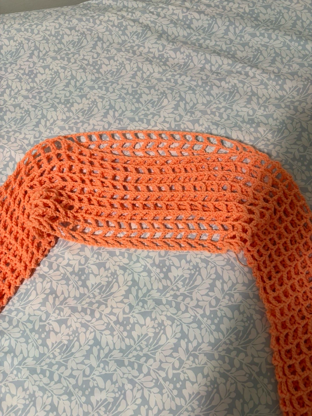 Orange Crochet Shrug - photo 5