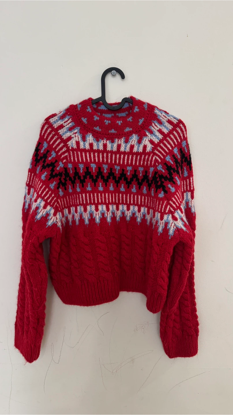 Zara Fair Isle Knit Sweater