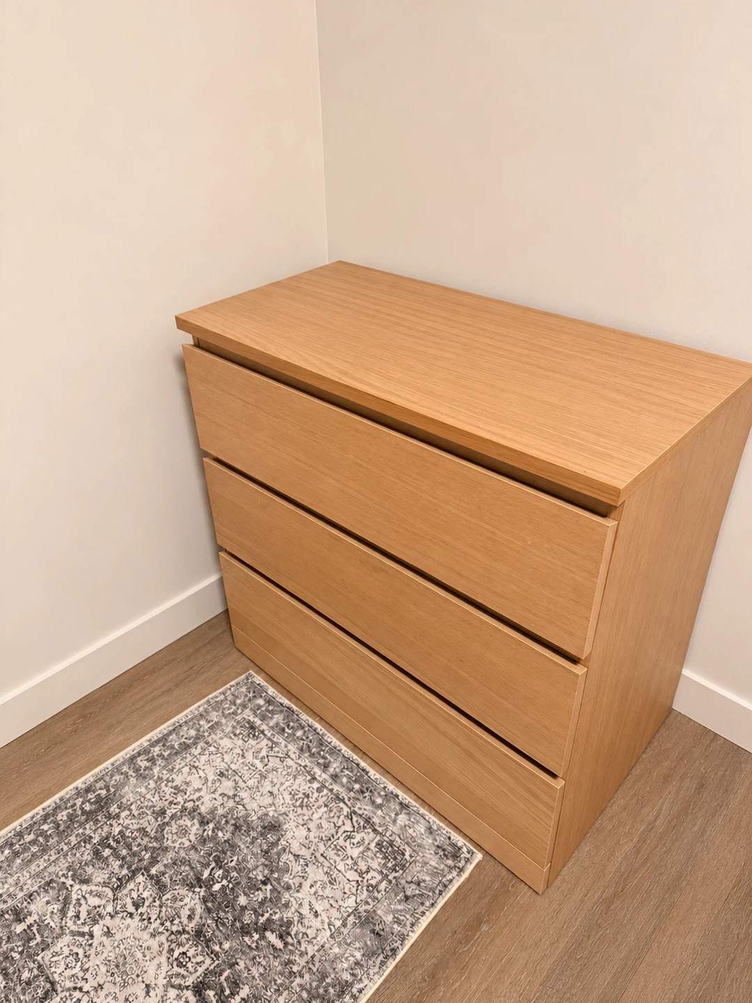3 Drawer Dresser – Light Oak Finish – $150