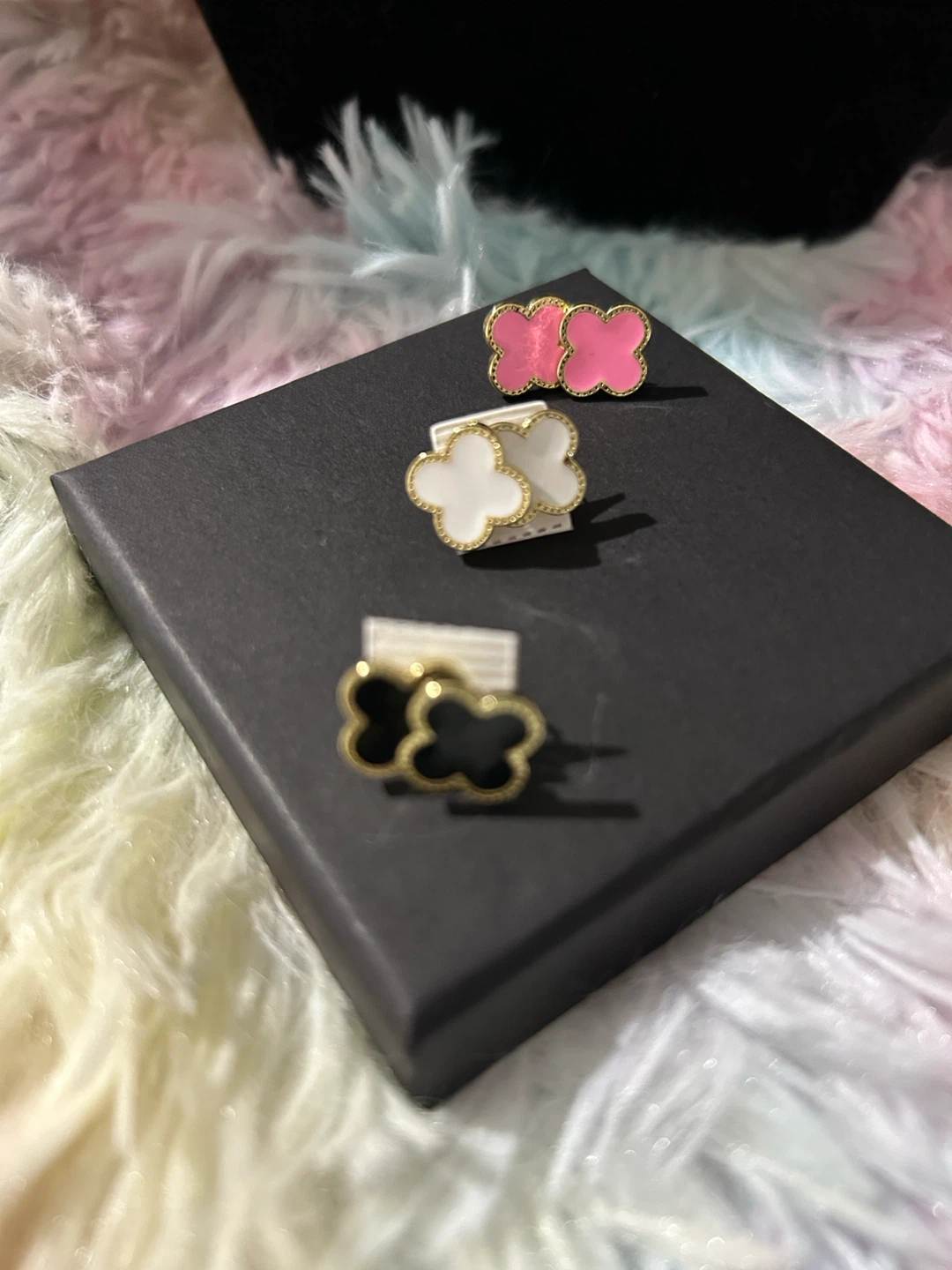 Set of 3 Clover Stud Earrings