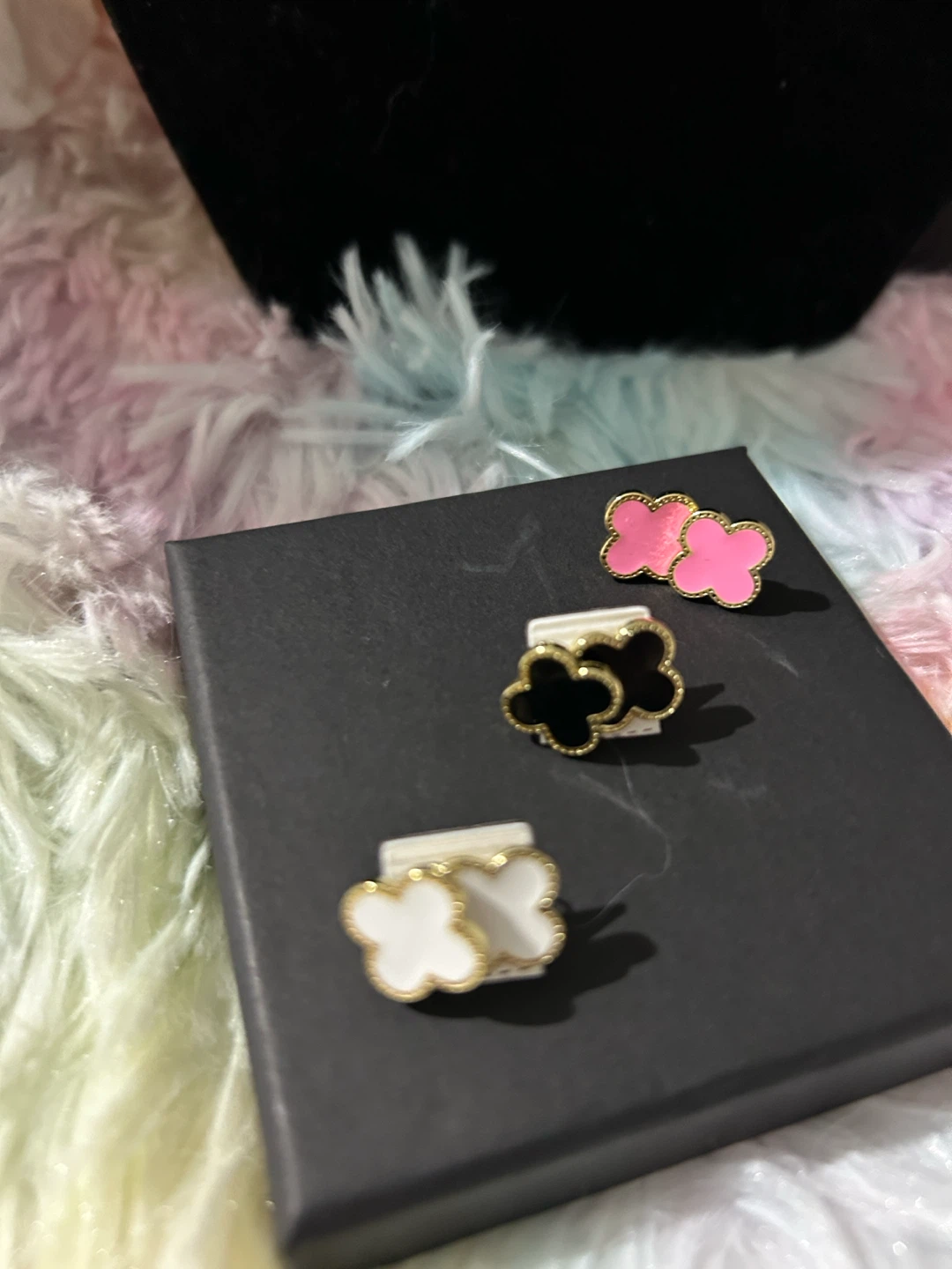 Set of 3 Clover Stud Earrings - photo 2