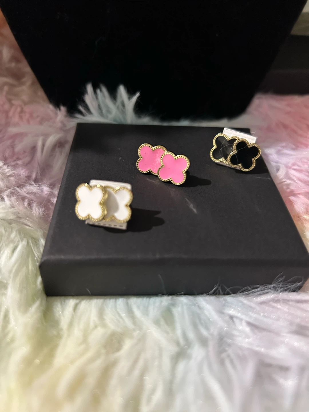 Set of 3 Clover Stud Earrings - photo 3