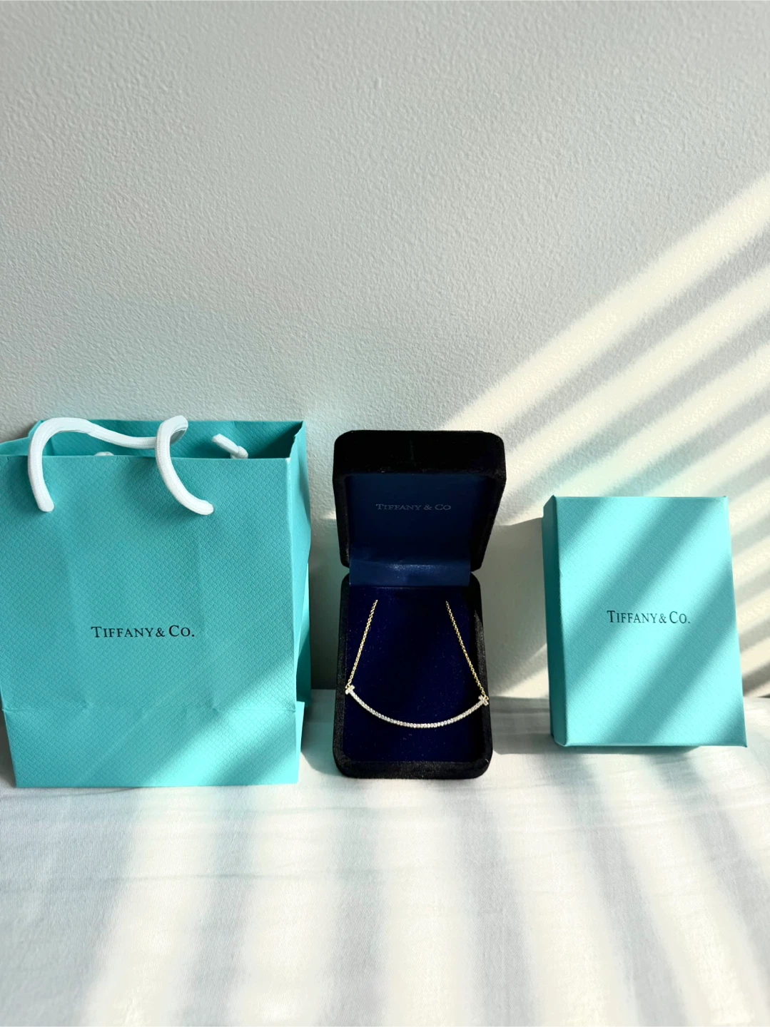 Tiffany & Co. T Smile Pendant Diamond Necklace - photo 2