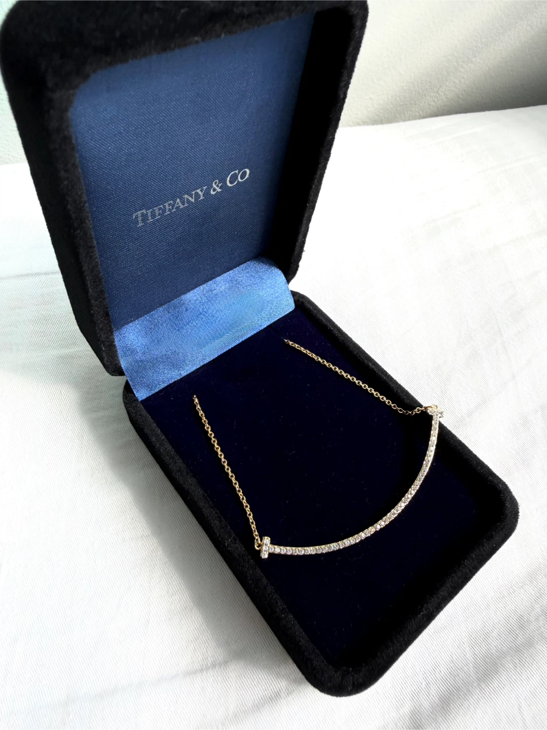 Tiffany & Co. T Smile Pendant Diamond Necklace - photo 5