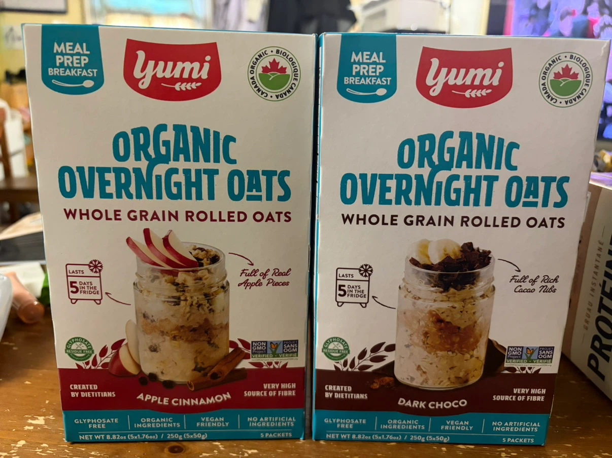 2 Boxes of Yumi Organic Overnight Oats