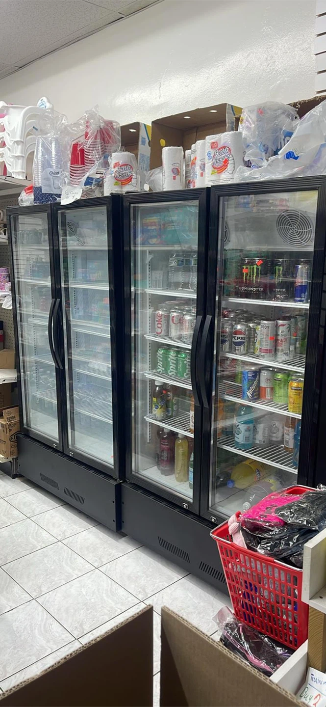 Double door beverage refrigerator - photo 3