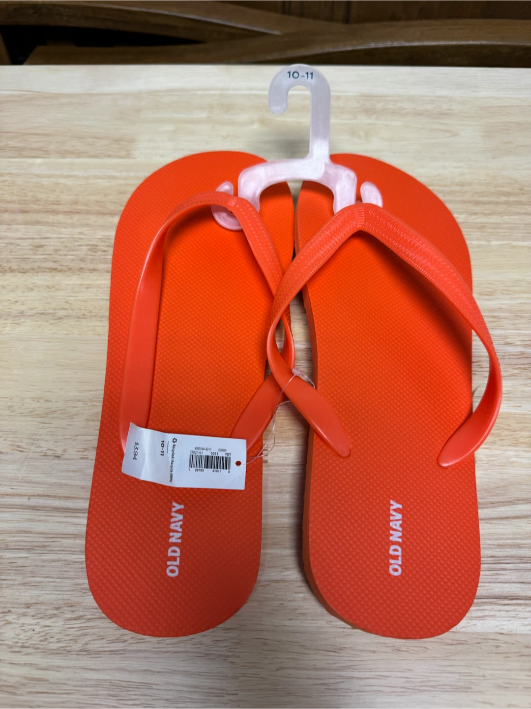 New Old Navy Flip Flops Orange