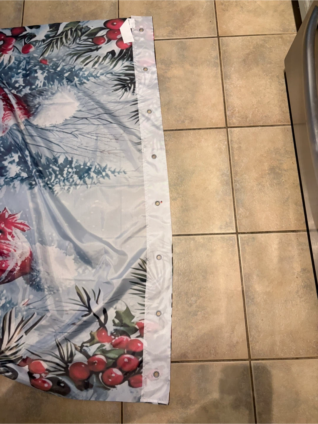 Christmas Snowman Shower STALL Curtain - photo 4