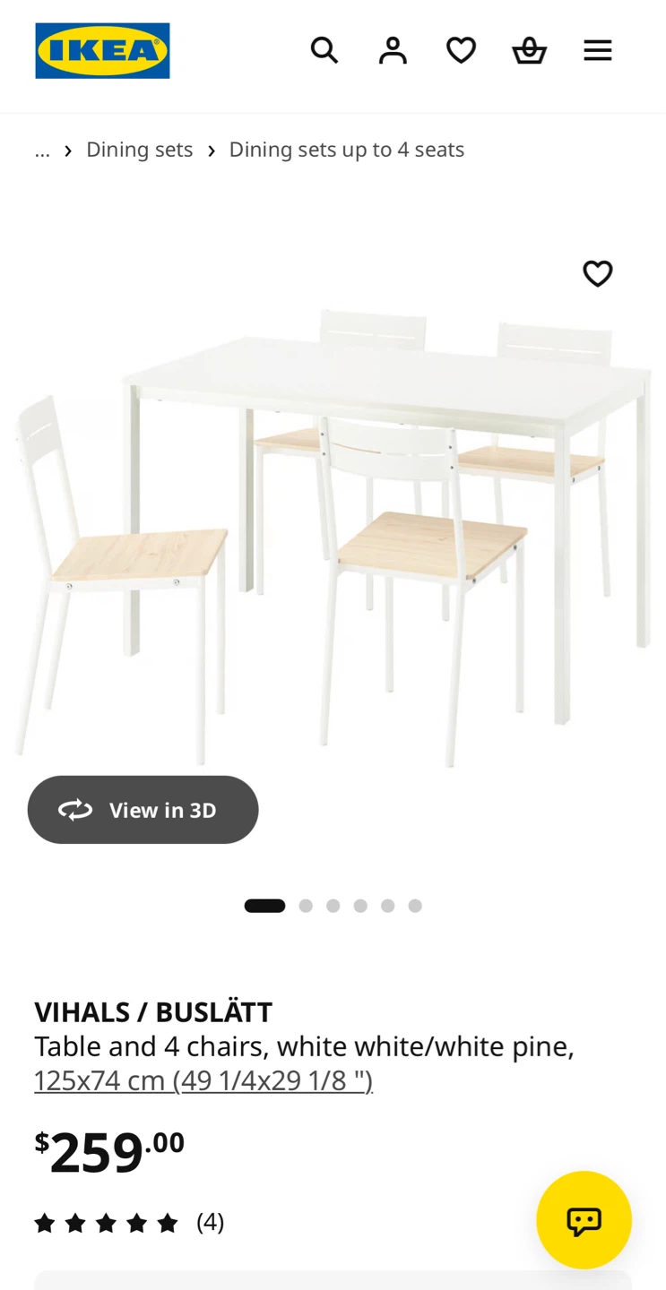 IKEA Dining table & chair - photo 2