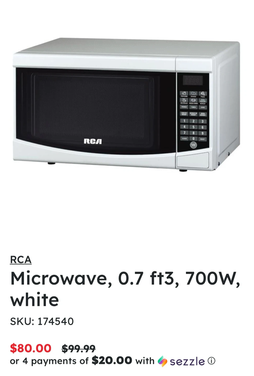 RCA Microwave - photo 2