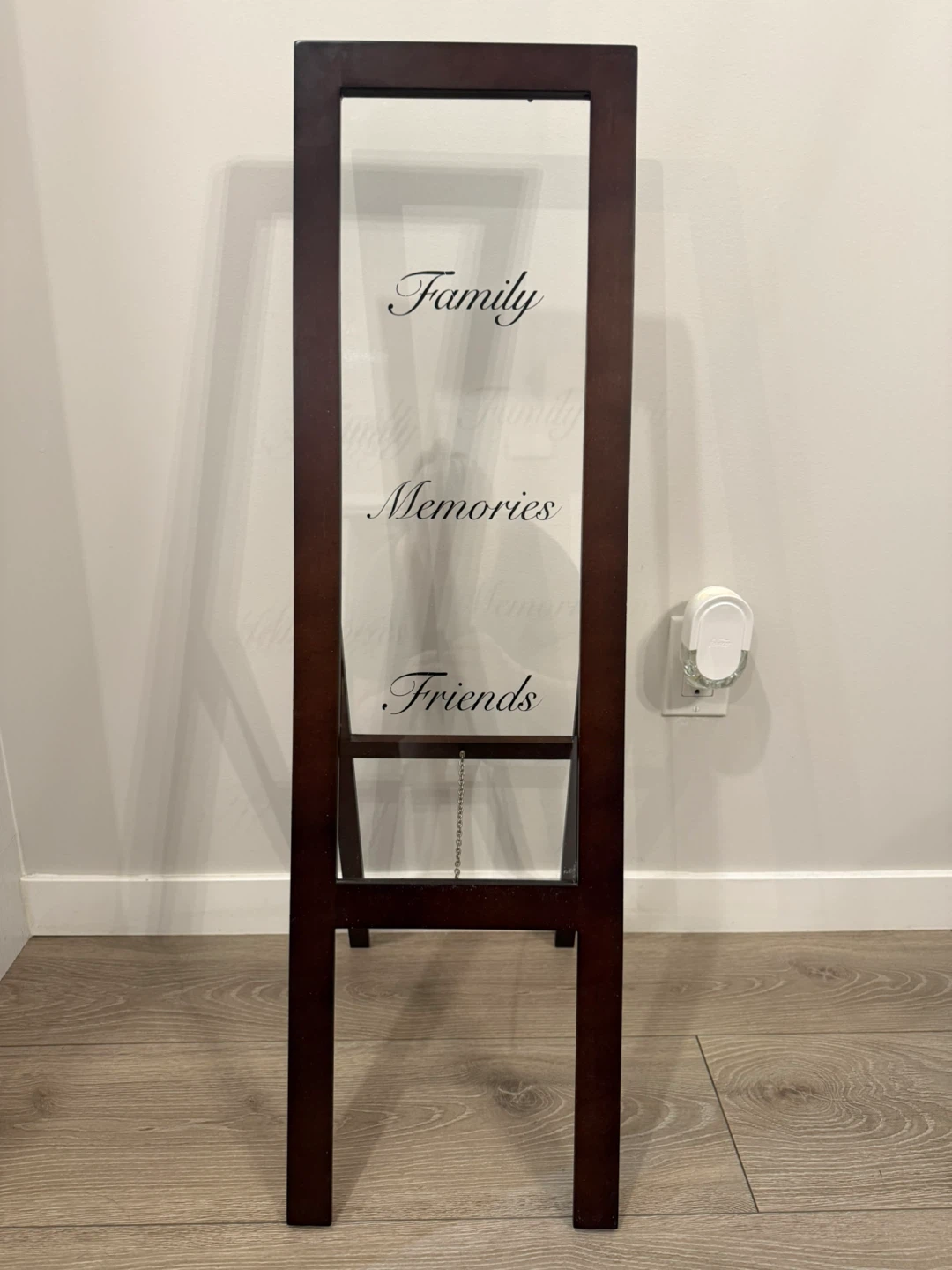 36” Wood/Glass Standing Picture Frame
