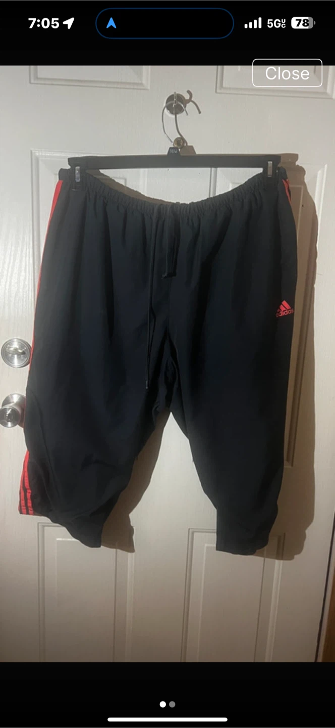 Adidas Capri Pants Black Track Shorts