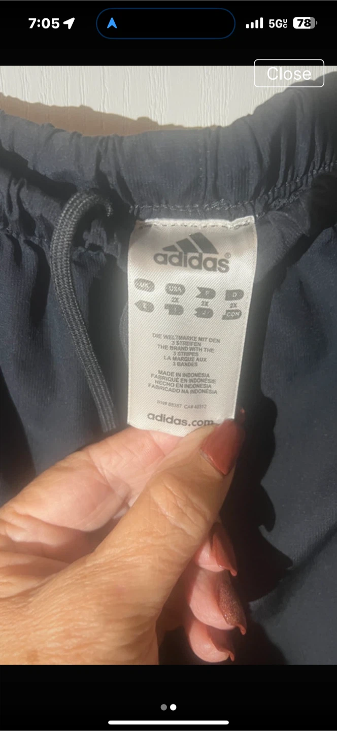 Adidas Capri Pants Black Track Shorts - photo 2