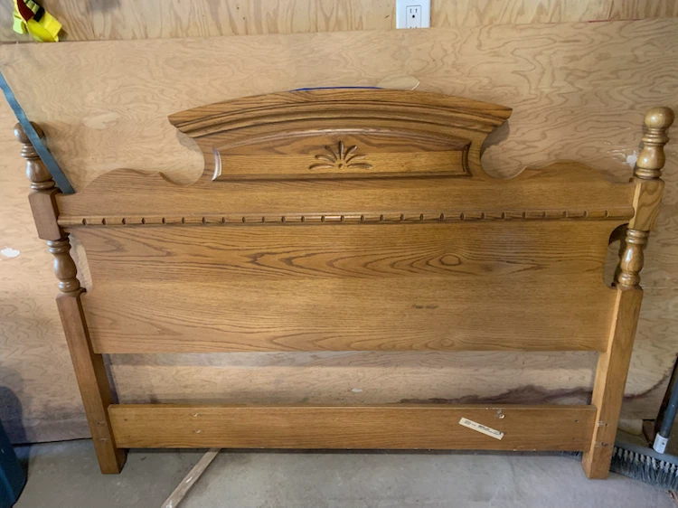 Solid Oak Headboard - photo 2