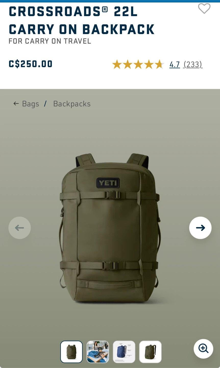 YETI Crossroads 22L Backpack - photo 3