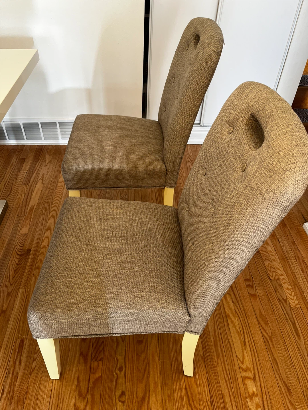 Set of 4 upholstered dining chairs - photo 2