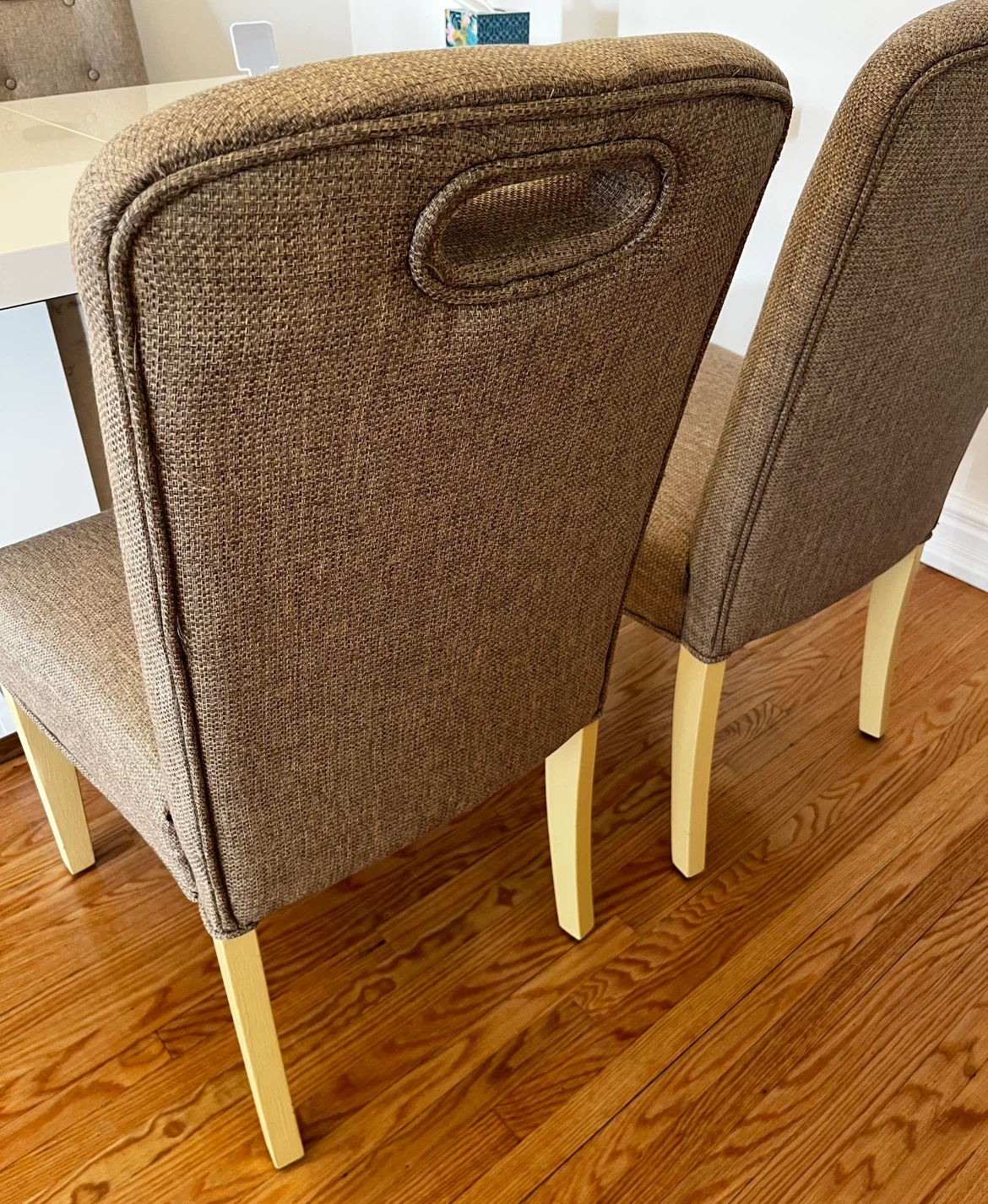 Set of 4 upholstered dining chairs - photo 4