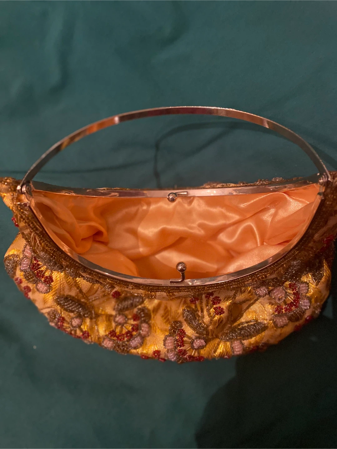 Gold Beaded Evening Clutch - photo 2