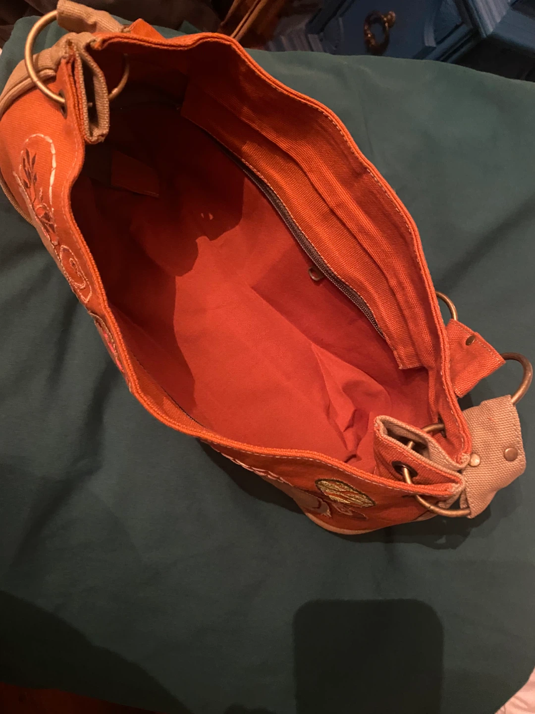 Orange Canvas Handbag - photo 4