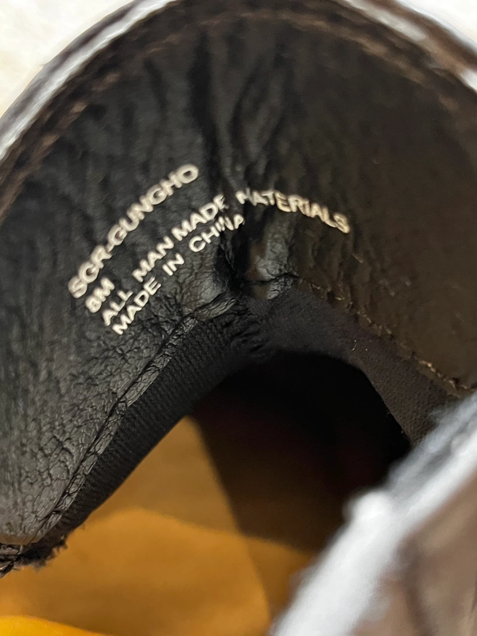 SGR-GUNGHO Black Wedge Sneakers Size 8M - photo 2