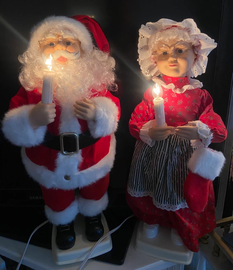 Vintage Animated Santa & Mrs. Claus – 24” – Original Box 🎅🏻 - photo 2