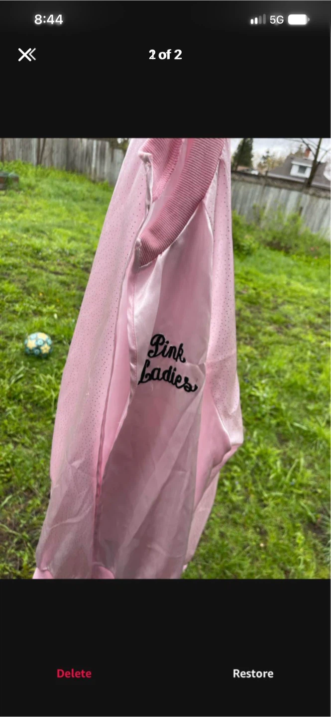 Pink Ladies Satin Jacket