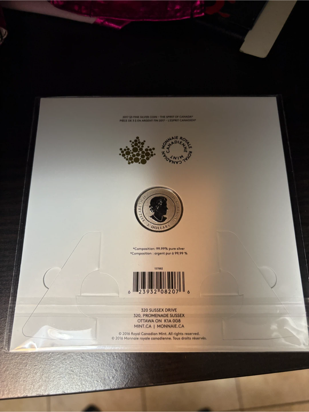 2017 $3 The Spirit of Canada Fine Silver Coin - photo 2