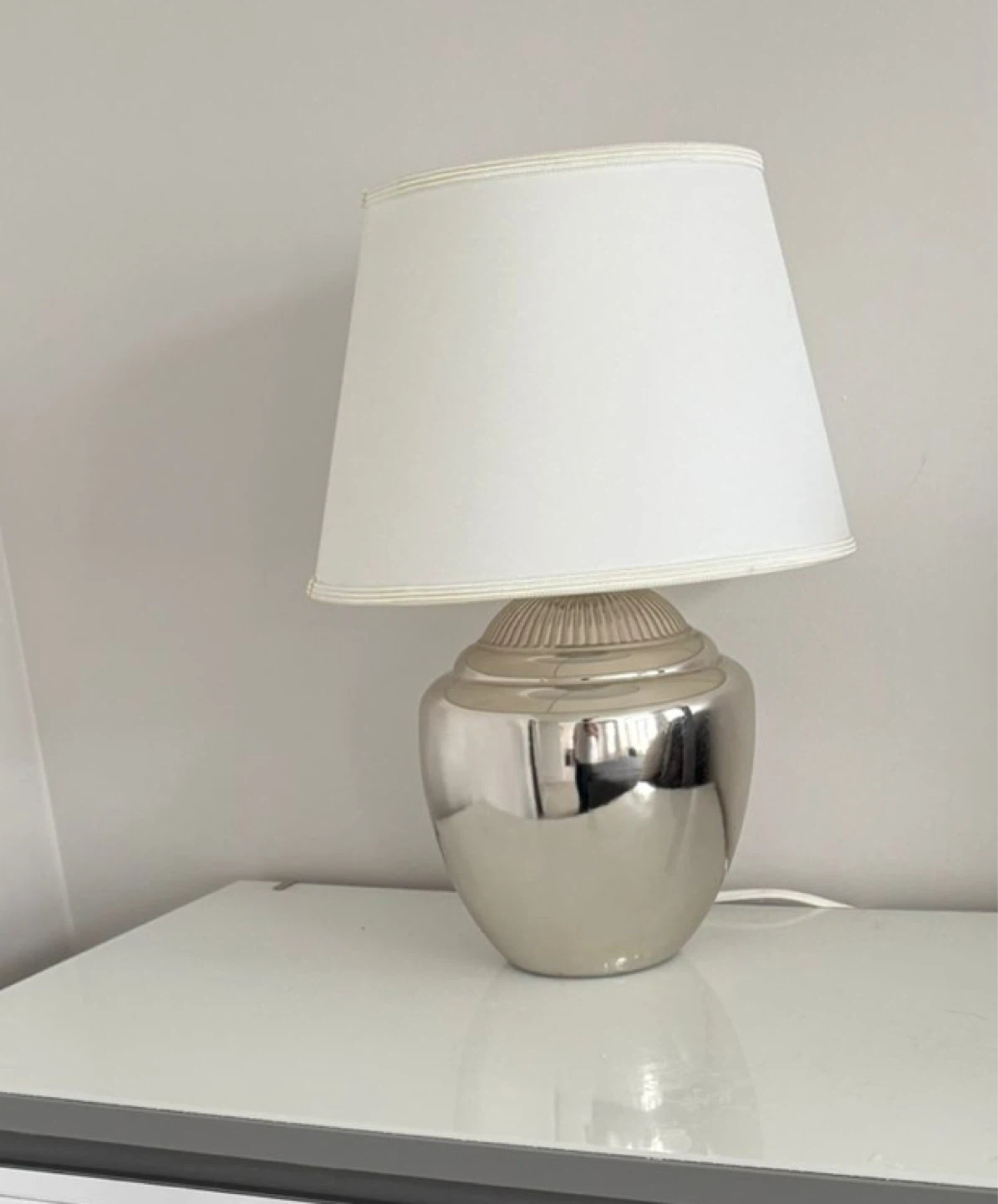 Chrome Base Table Lamp