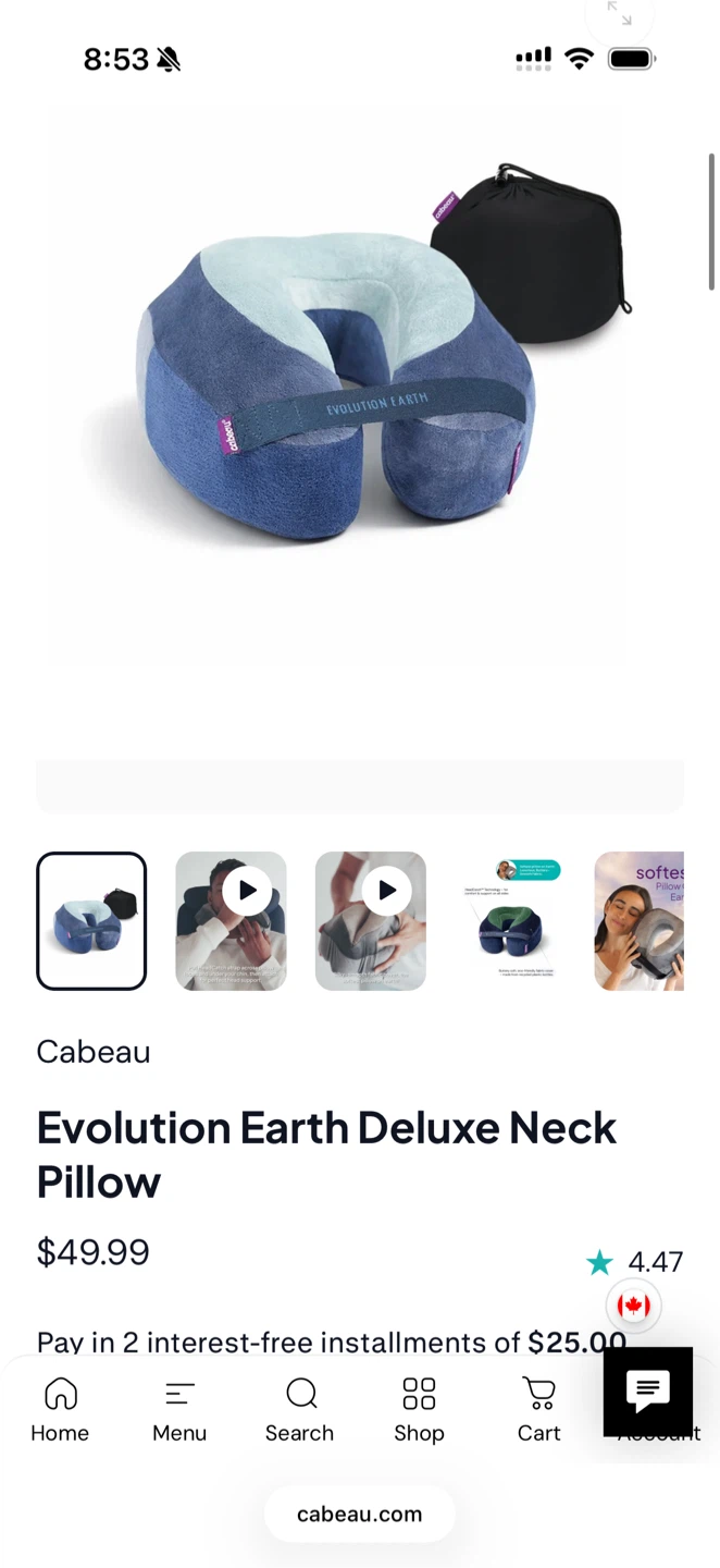 Cabeau Evolution Earth Deluxe Neck Pillow - photo 2
